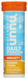 Nuun Immunity Orange Citrus, tubo de 10 tabletas, hidratación deportiva sabrosa para entrenamientos