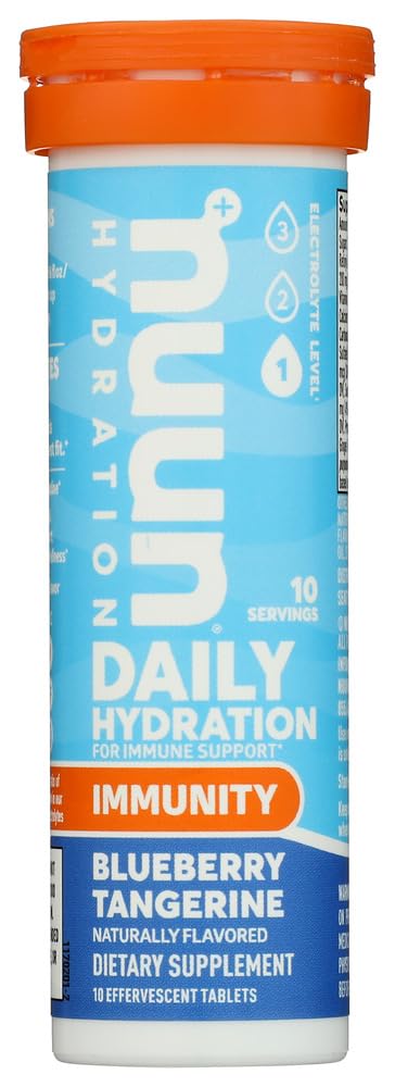 Nuun Immunity arándano-mandarina en tubo para hidratación diaria