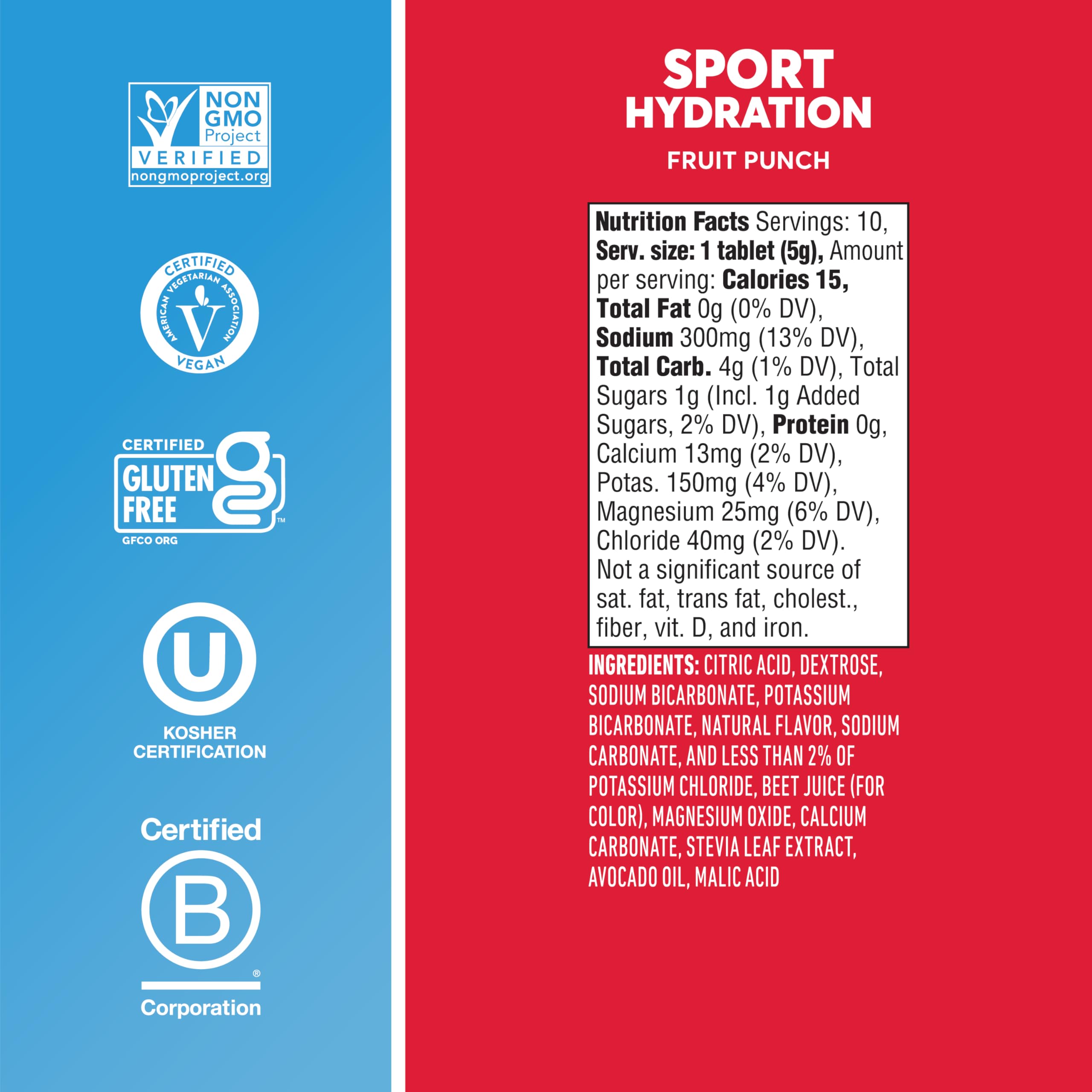 Nuun Sport sabor Fruta Punch ofrece una experiencia refrescante en cualquier momento.