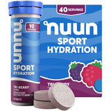 Nuun Sport Tri-Berry en tubo para hidratación práctica durante entrenamientos