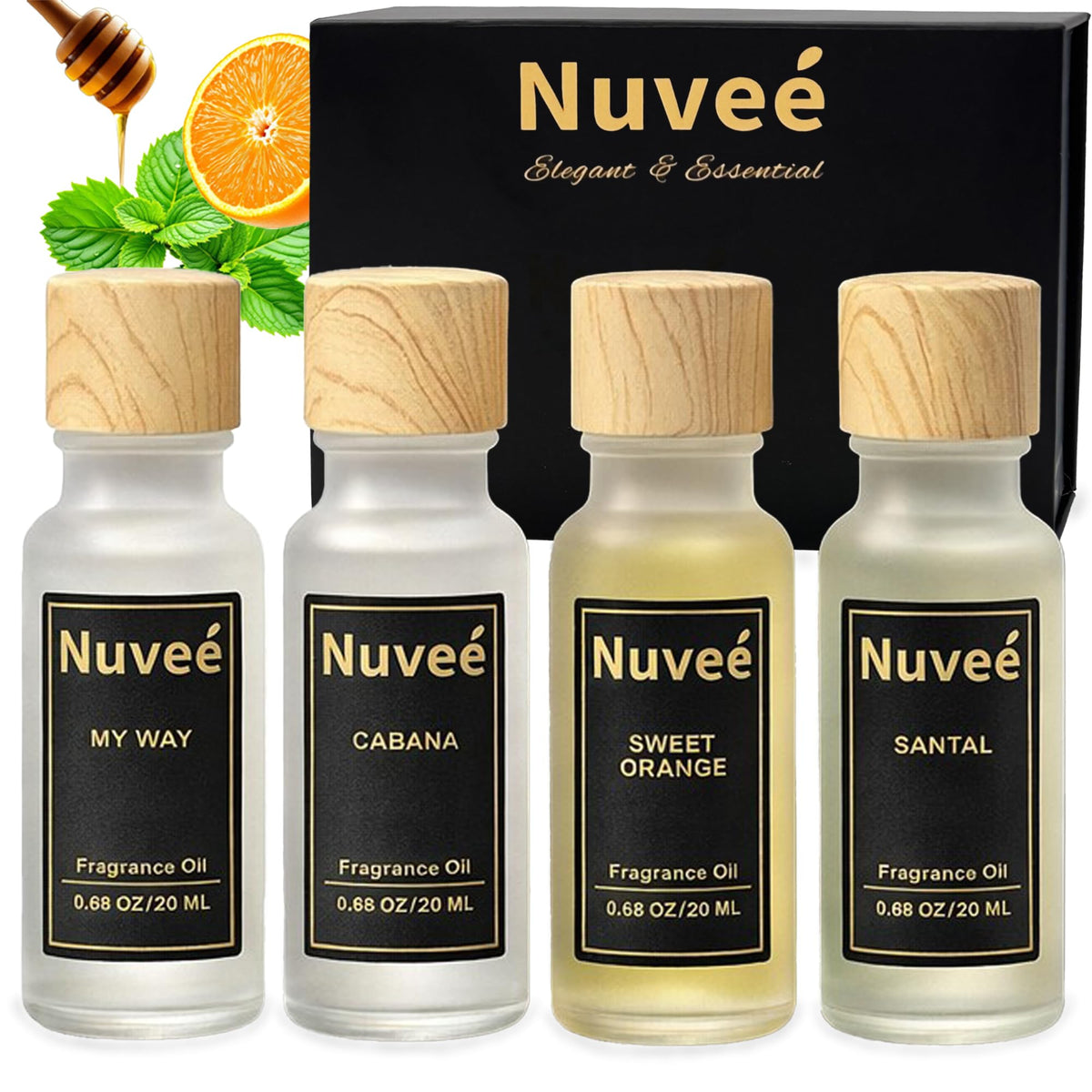Nuveé: lujo aceites-difusor 20ml para ambientar con elegancia.
