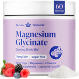 Botella Nuven Naturals magnesio glicinato con L-teanina para descanso relajante