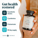 Nuven Naturals mezcla de hierbas para confort estomacal.