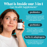 Nuven Naturals probióticos y prebióticos para equilibrio de la microbiota.