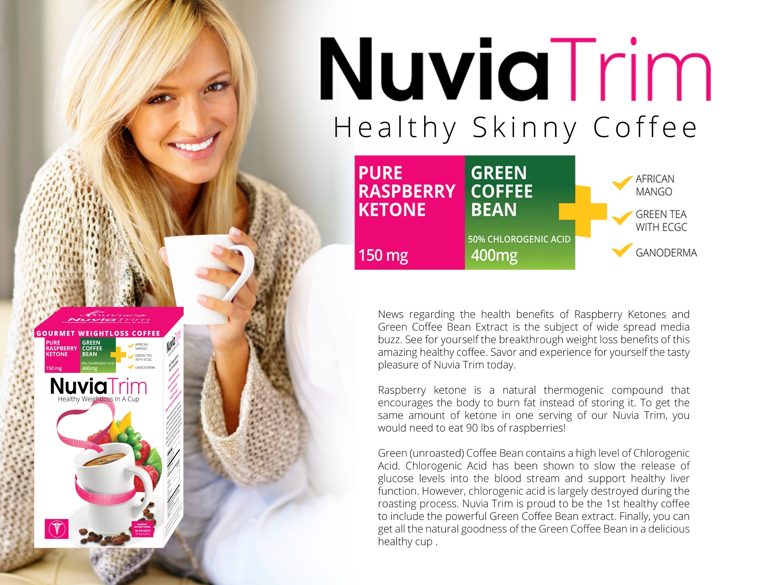 Nuvia Trim, café para preparar con hielo, sabor refrescante.