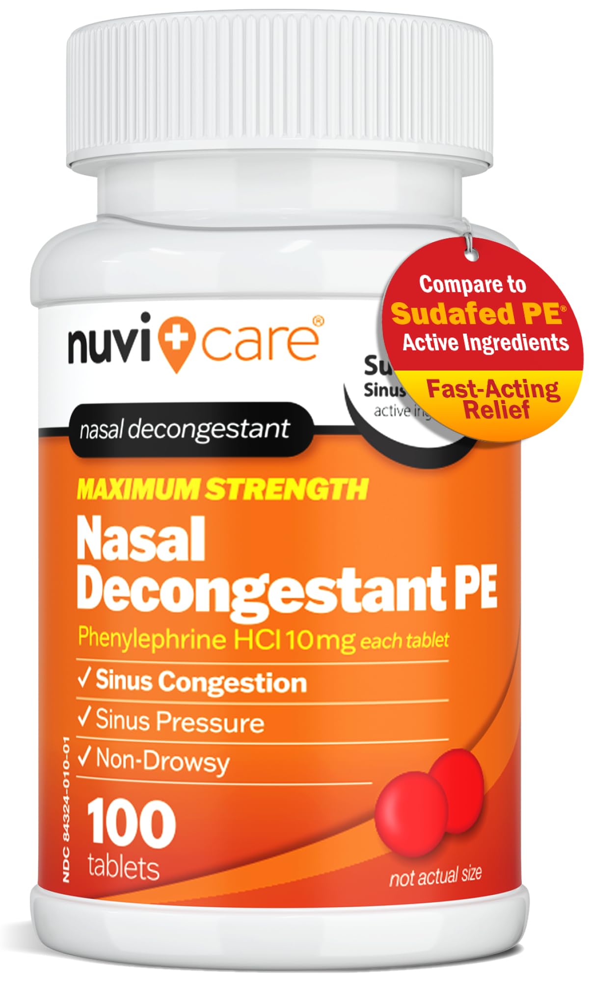 NUVICARE Max Strength, descongestion nasal, respiración más libre durante el día.