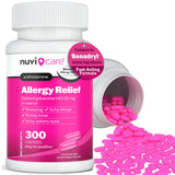 NUVICARE tabletas rosadas de 25 mg para estornudos y picor.