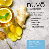 Rodillo para sienes con NUVO WELLNESS Vertigo Relief ante mareos.