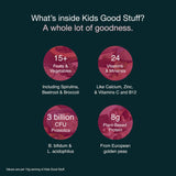 Nuzest Kids Good Stuff Vanilla Caramel, sabor vainilla caramelo para meriendas saludables.