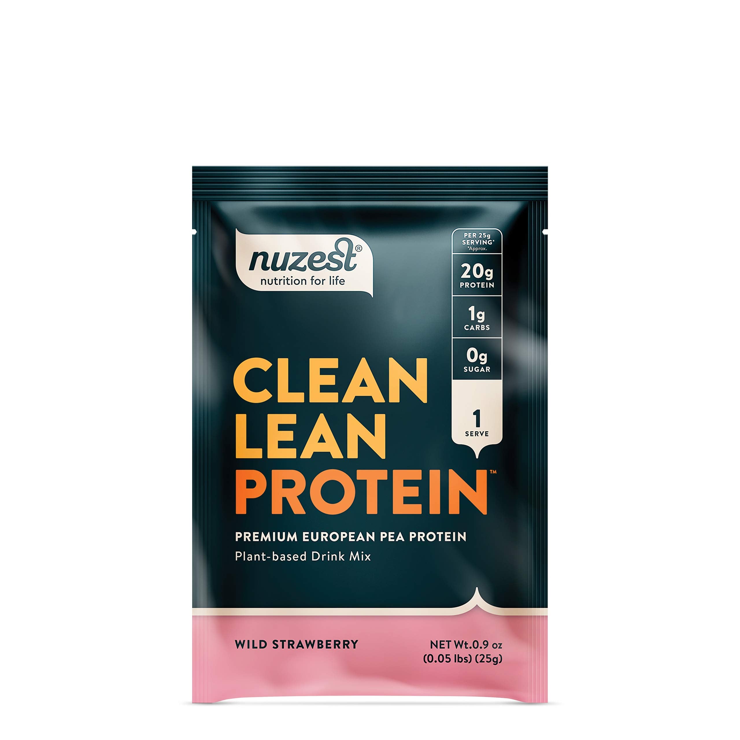 Nuzest polvo proteína de guisante, empaque práctico para inicio rápido