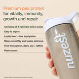 Nuzest proteína vegetal, sin azúcares añadidos, digestión suave