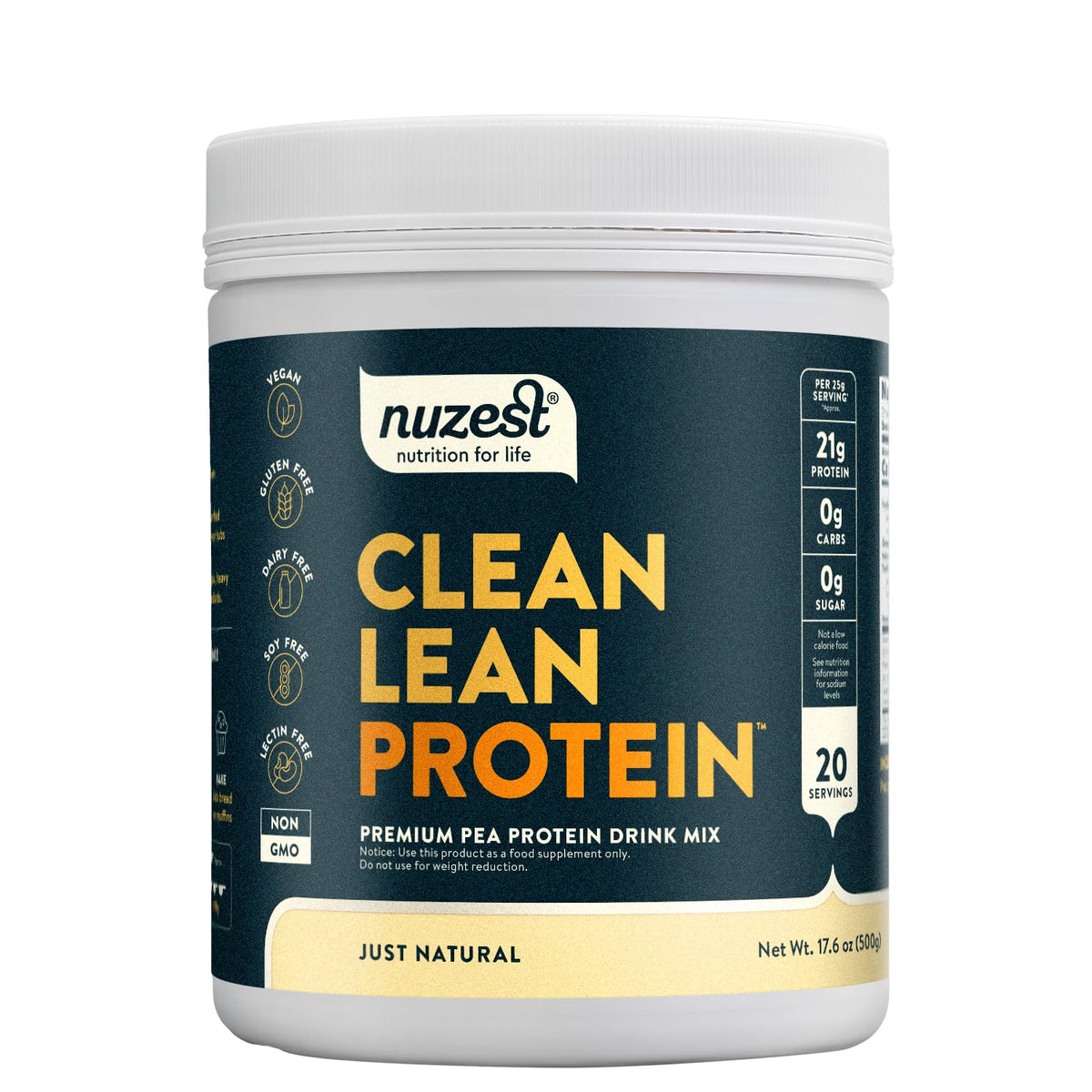 Nuzest Proteína de Guisante en envase natural, alta digestibilidad para uso diario