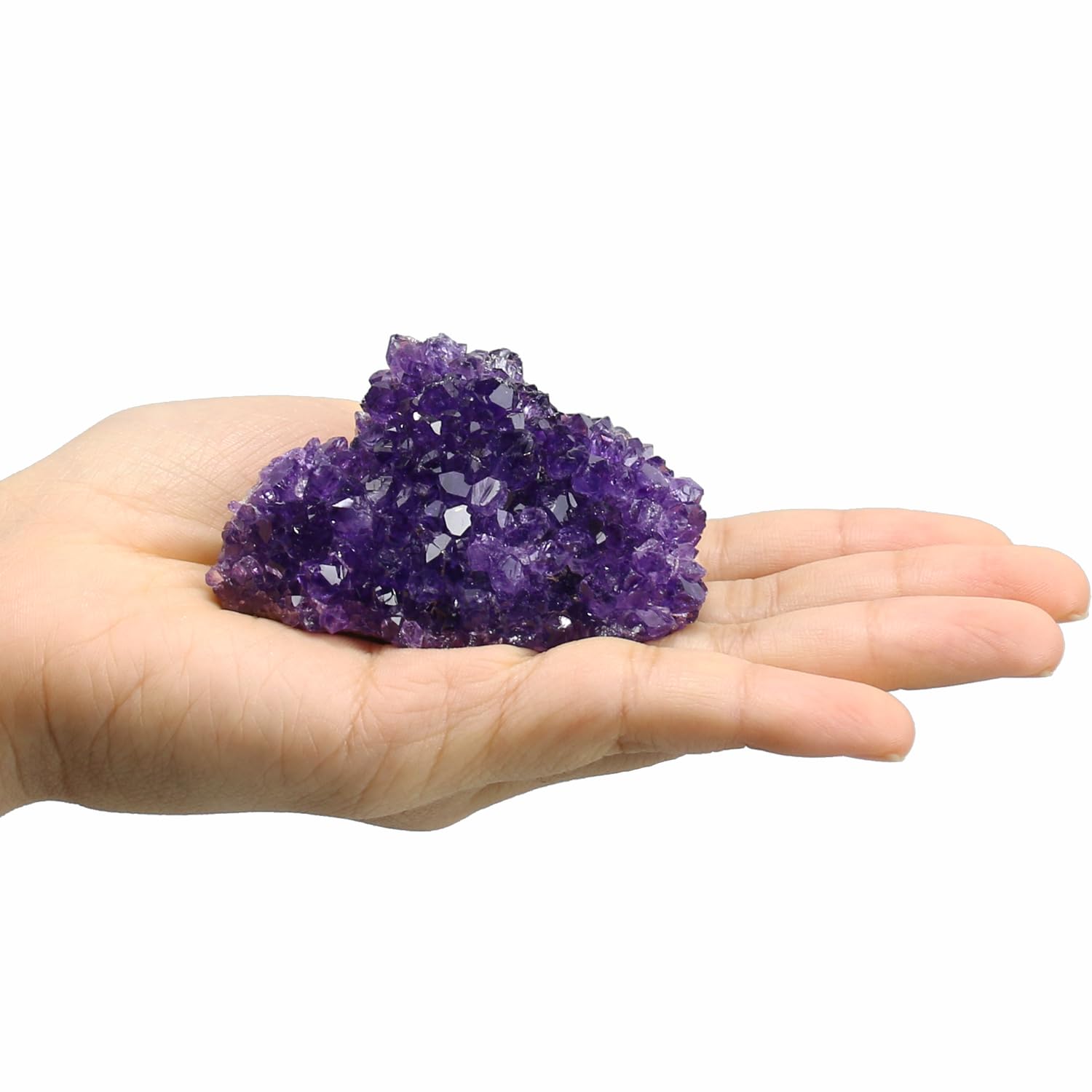 Nvzi amatista: pieza natural con detalle único para mesa