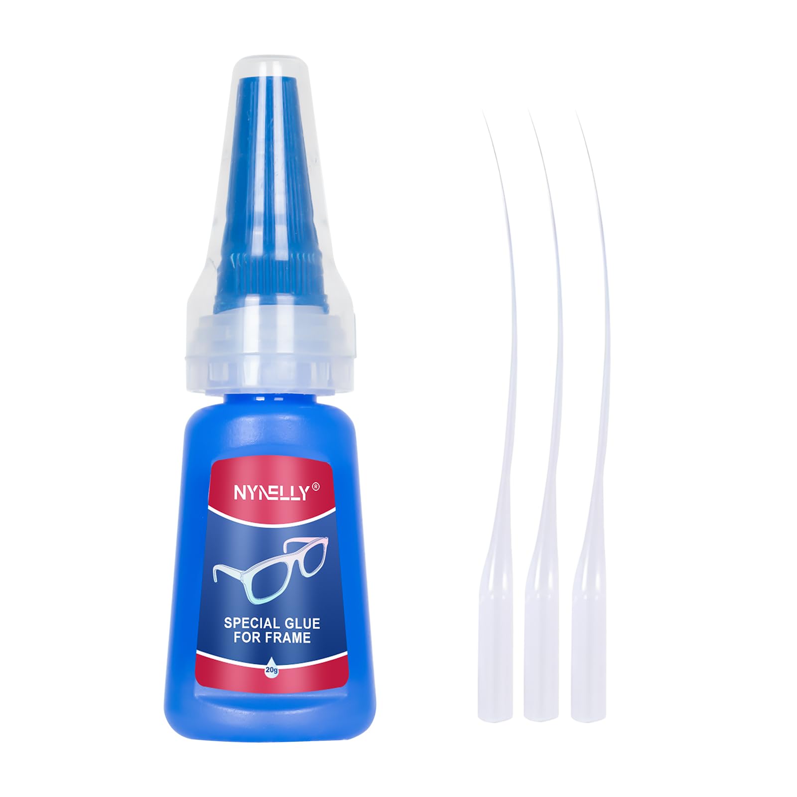 Nynelly adhesivo para marcos de gafas, transparente para reparaciones discretas.