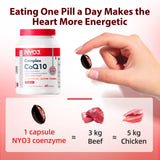 NYO3 CoQ10 sin gluten y no OGM, apto para diversas dietas.