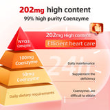 NYO3 CoQ10 con vitamina E protege células y apoya la salud general.