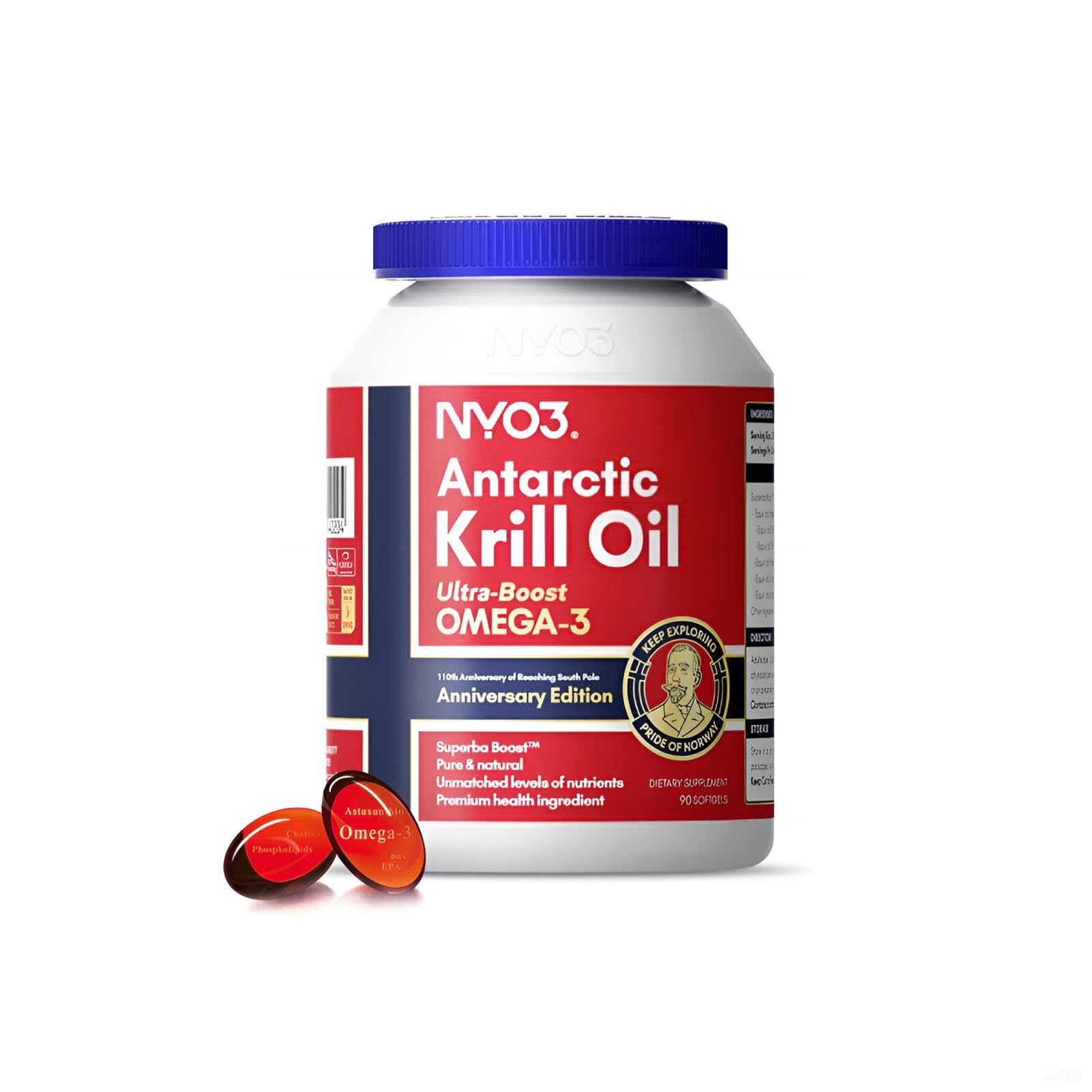 NYO3 Aceite de Krill en botella con alta biodisponibilidad para uso diario