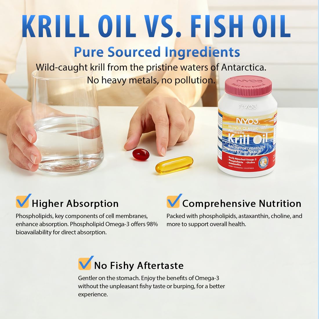 NYO3 Krill Oil: certificado de calidad por laboratorio.