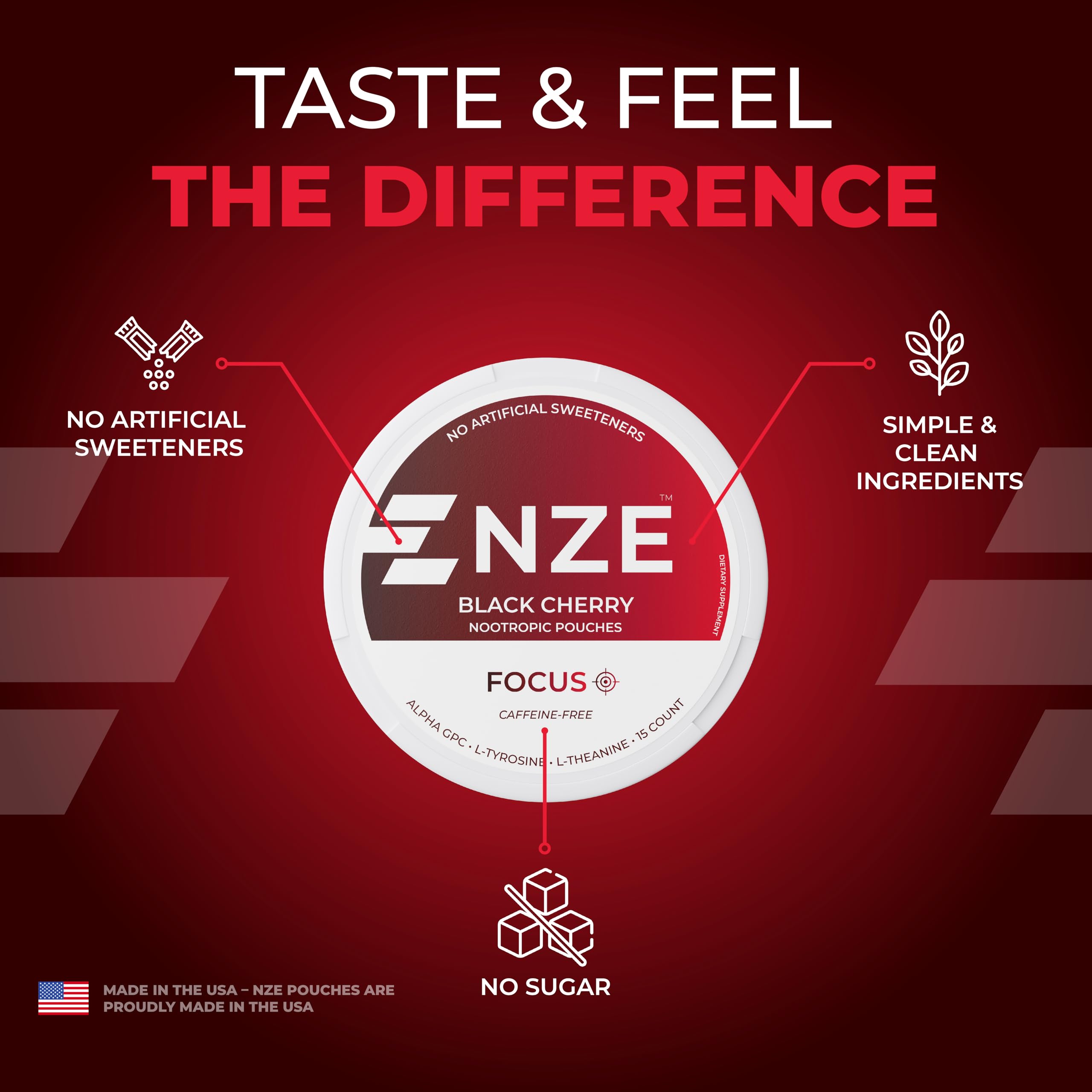 NZE sin endulzantes artificiales para experiencia limpia.