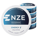 NZE Caféína Nootrópico bolsaje de menta, pack para energía sostenida