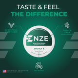 NZE Caféína Nootrópico: sabor mentolado para una experiencia fresca.