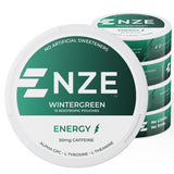 NZE Caféína Nootrópico: bolsitas de menta invernal para impulso de energía rápida.
