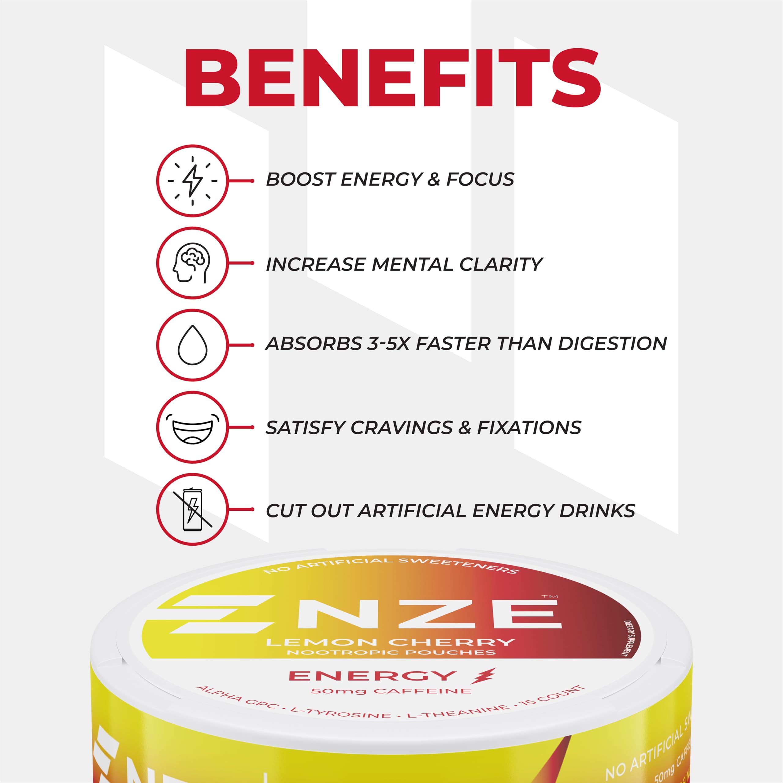 NZE bolsitas con absorción rápida para energía y rendimiento inmediato