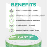 NZE Focus ideal para estudio con sabor a menta y enfoque sostenido