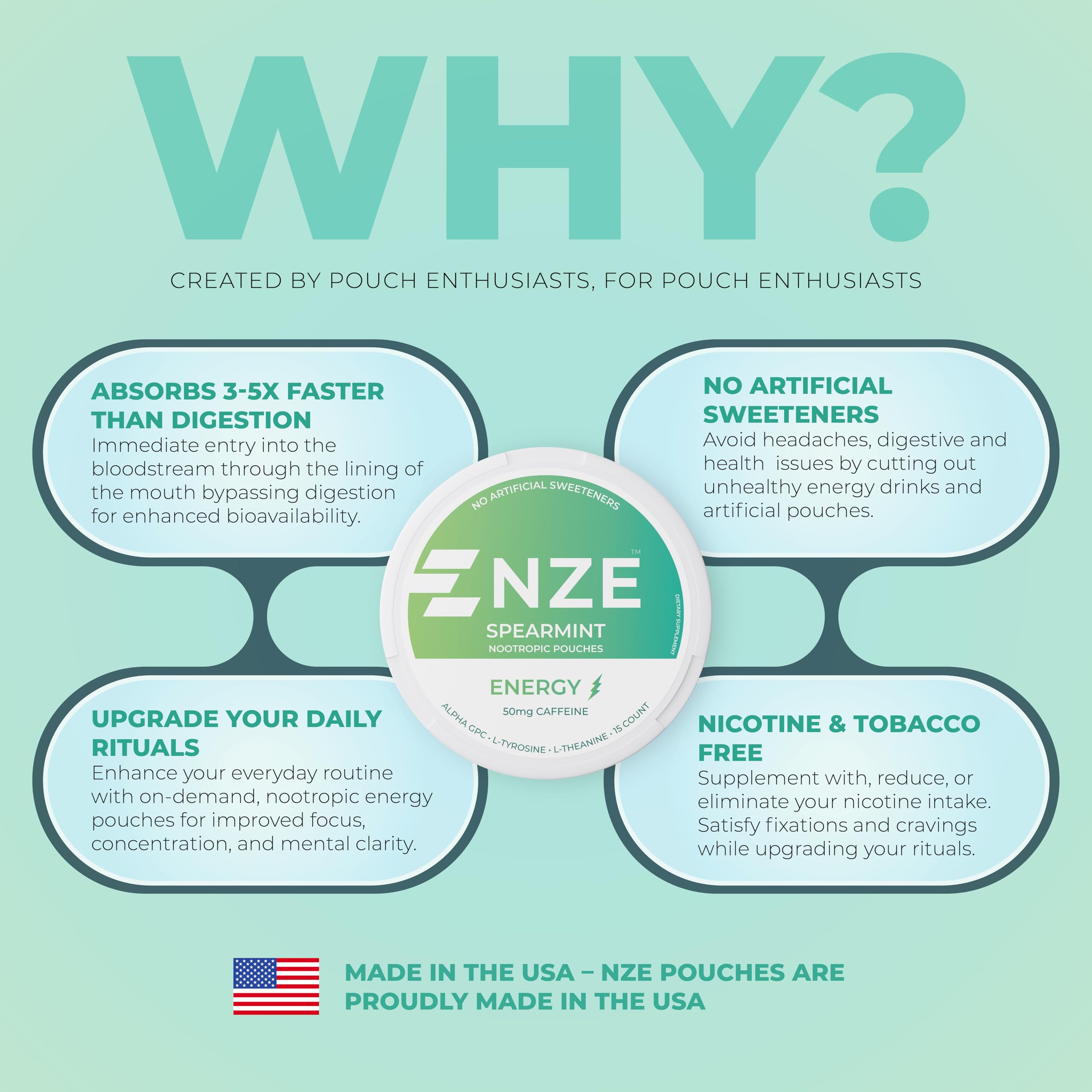 NZE uso diario: ideal para momentos de concentración y energía.