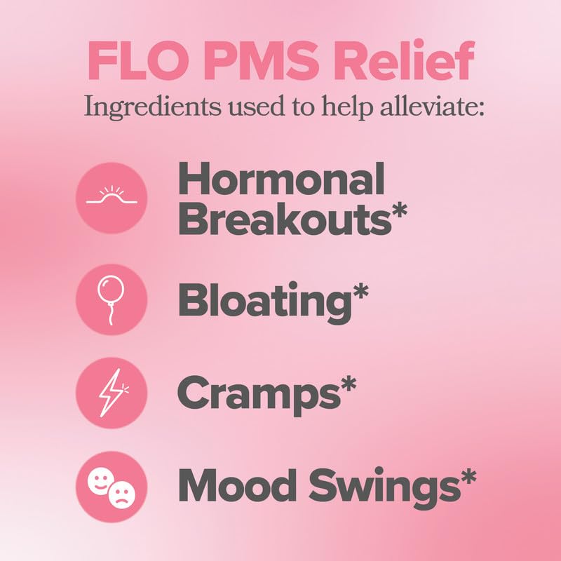 O Positiv FLO Sindrome Premenstrual Gomitas ingredientes clave para bienestar femenino.