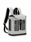 O2TOTES mochila ultraligera para Inogen G3, vista frontal con ventana de control para ver sin sacar