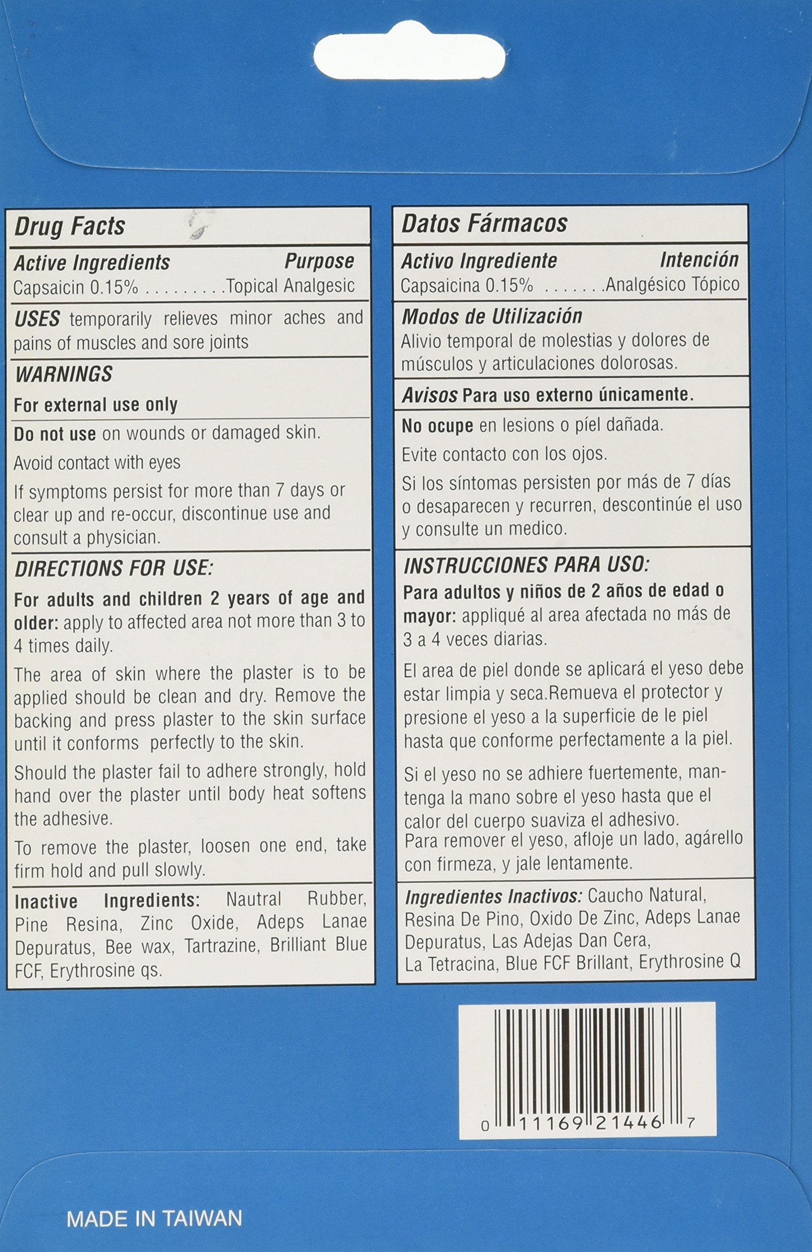 Guadalupano: aplicación de banda medicada para dolor articular en la espalda.