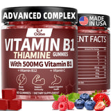 Gominolas OALSE Tiamina B1 frutos rojos, 60 unidades, energía diaria