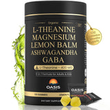 Oasis Force gominolas L-teanina 400 mg, sabor limón, promueve relajación suave para el día