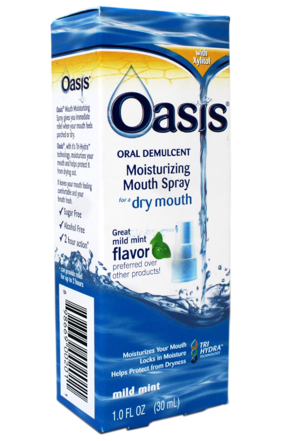 Oasis envase portátil de 1oz para uso diario.