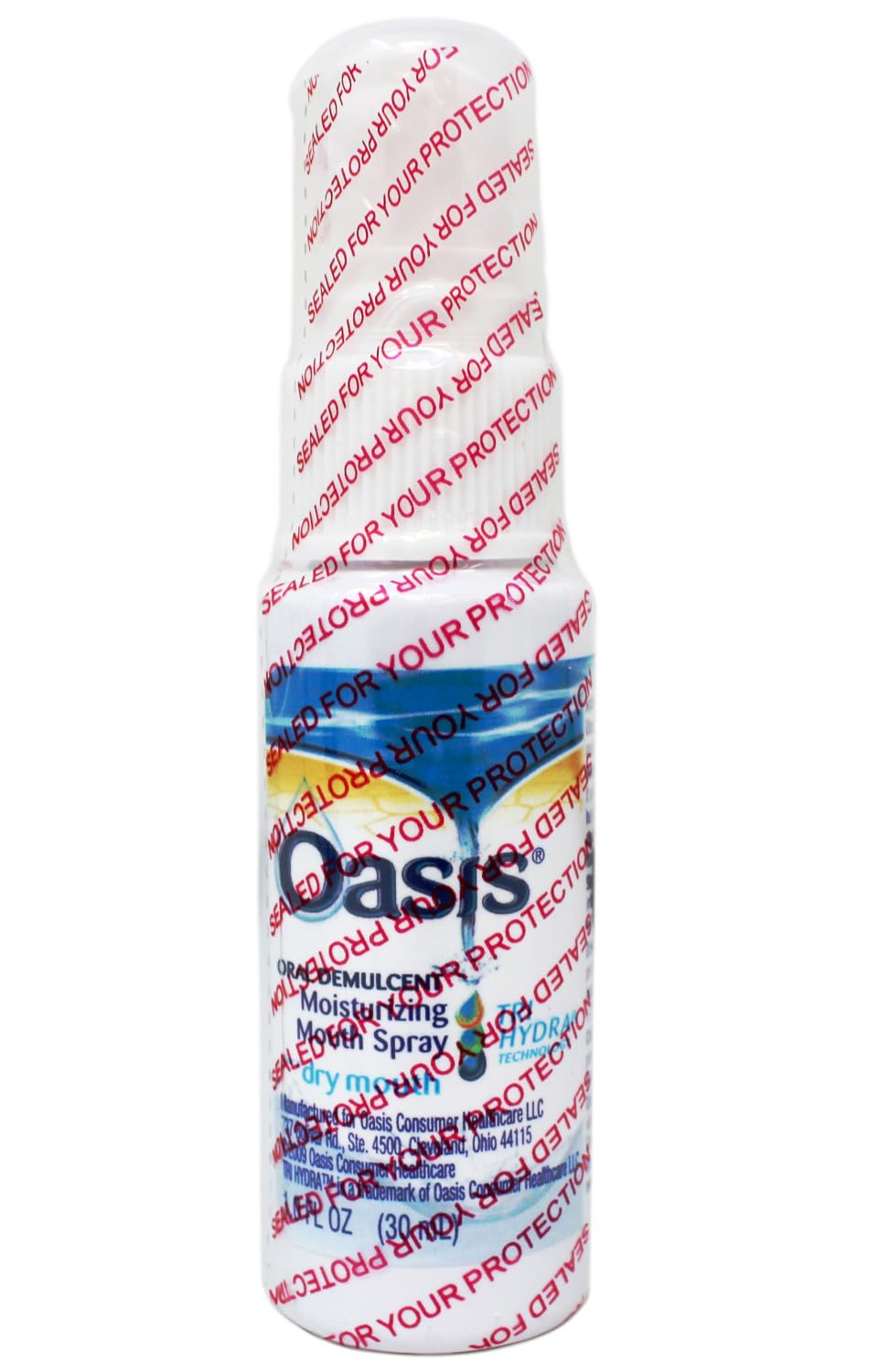 Oasis spray sin alcohol para boca, menta suave.