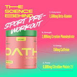 Oath Nutrition pre-entrenamiento se mezcla fácil y suave.