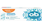 O.B. ProComfort tampón, inserción fácil para uso inicial.
