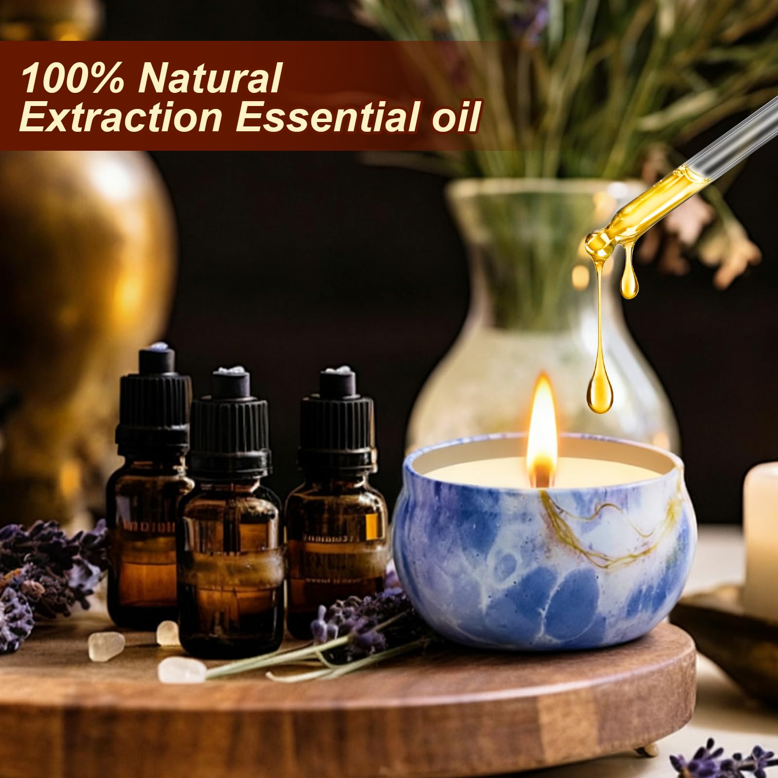 Vela Obcxin con aromas variados para cambiar el ambiente del hogar.