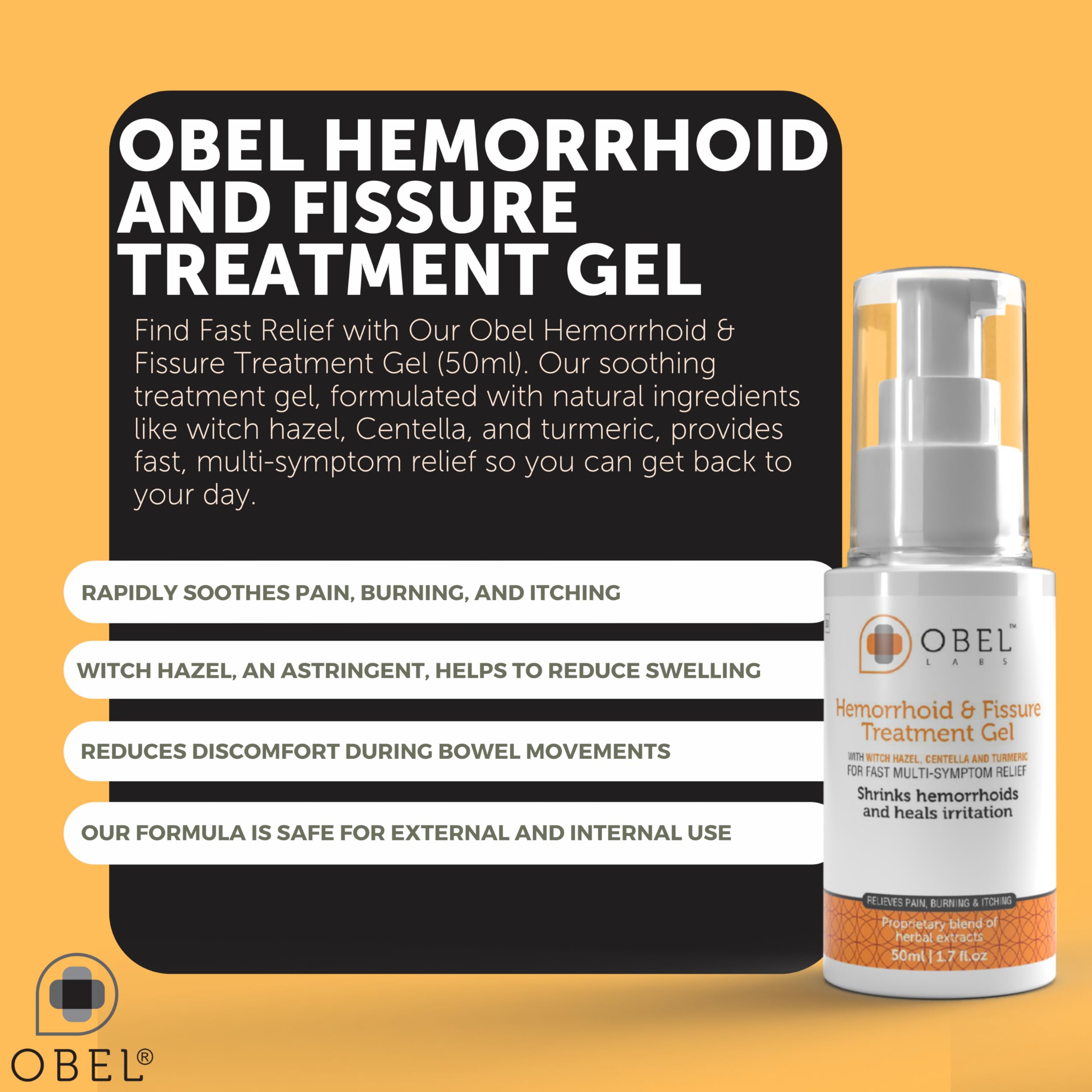 obel-hemorroides-fisuras, uso interno suave para aliviar dolor con seguridad