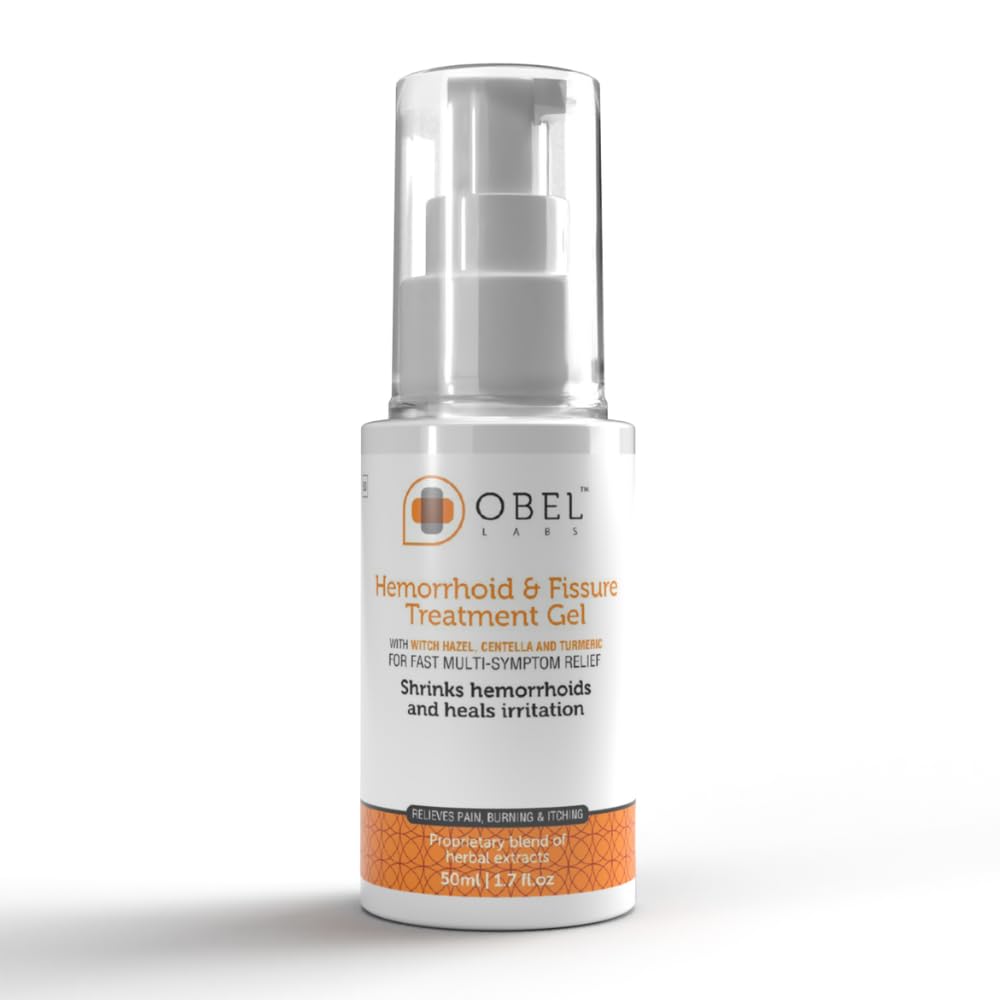 obel gel para hemorroides y fisuras, envase de 50 ml para alivio rápido