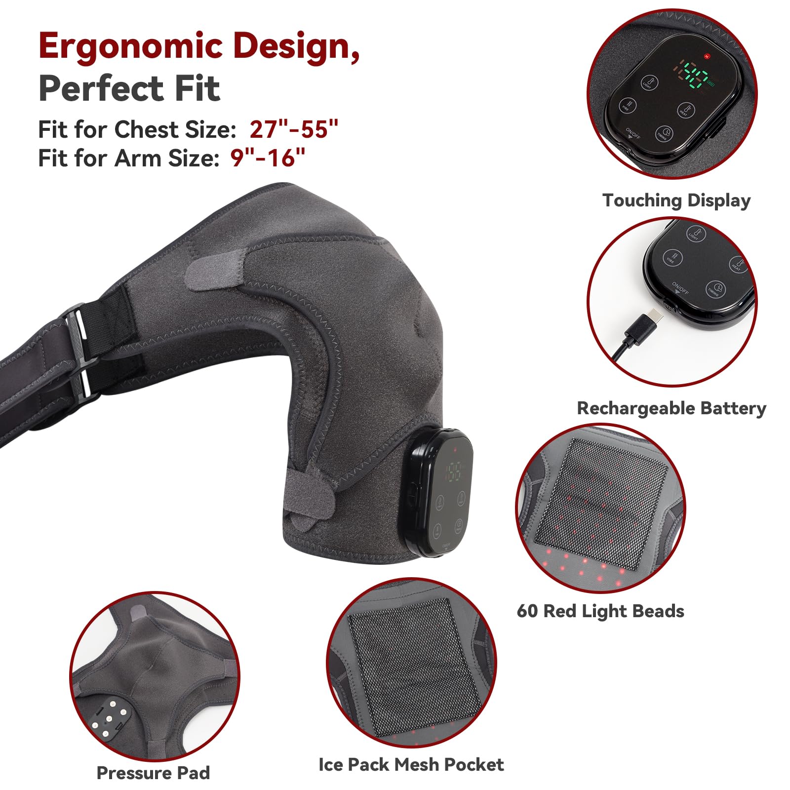 ObigaVc ajuste en neopreno ergonómico para hombro