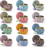 Set de velas Obisesio de 12 aromas para un ambiente acogedor
