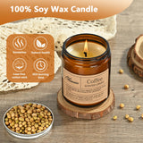 Vela de soja Obisesio 100% natural para ambiente fresco en dormitorio.