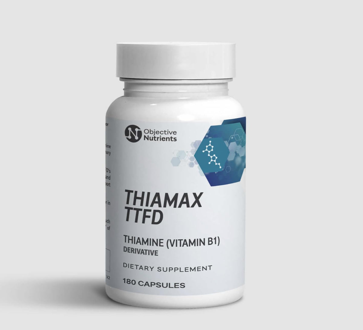 Thiamax de Objective Nutrients, cápsulas extra pequeñas para una absorción más eficiente
