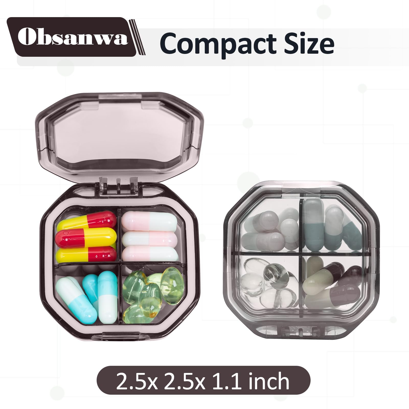 Obsanwa organizador portátil para bolso y viaje diario