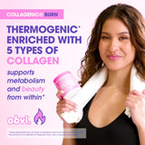 Obvi Collagenic Burn cápsulas: formato práctico para uso matutino y almuerzo.