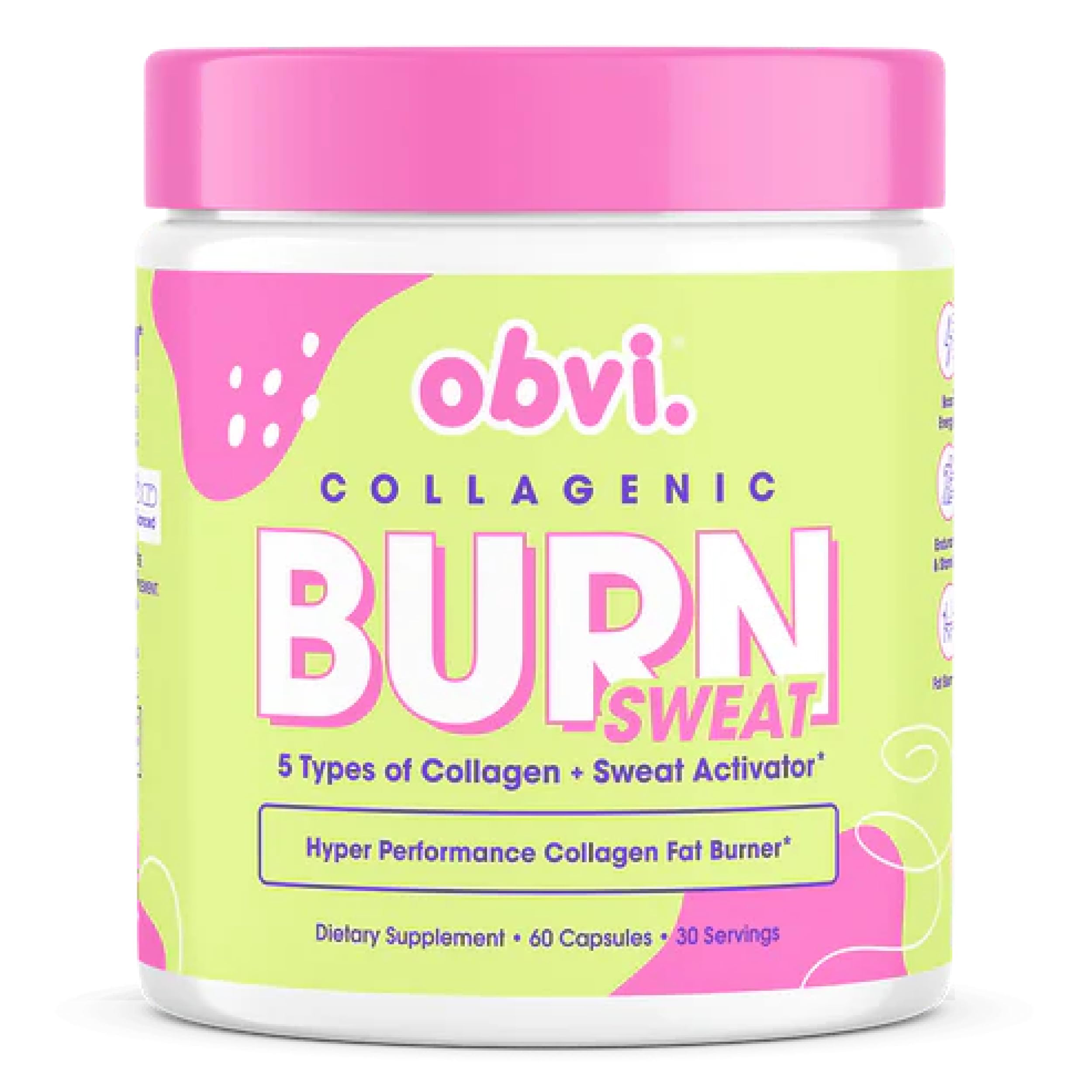 Obvi Collagenic Burn Sweat, bote: energía para entrenamientos.