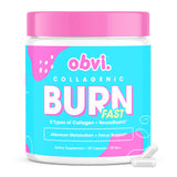 Obvi Multicollagen Burn Fast cápsulas: envase compacto para uso diario.