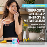 Obvi Multicollagen Burn Fast envase: etiqueta legible con lista de ingredientes.